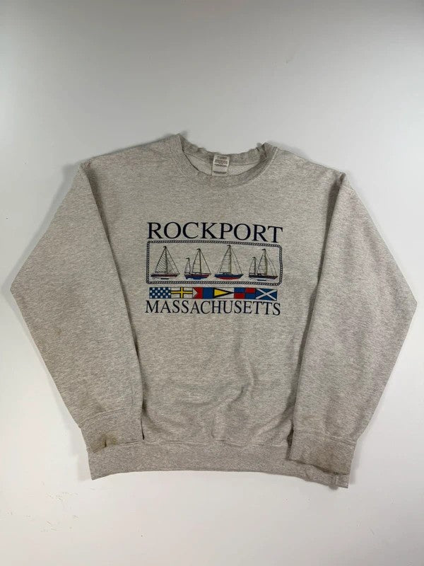 Vintage Gildan Rockport Sweatshirt – Grey, size L – photo 1