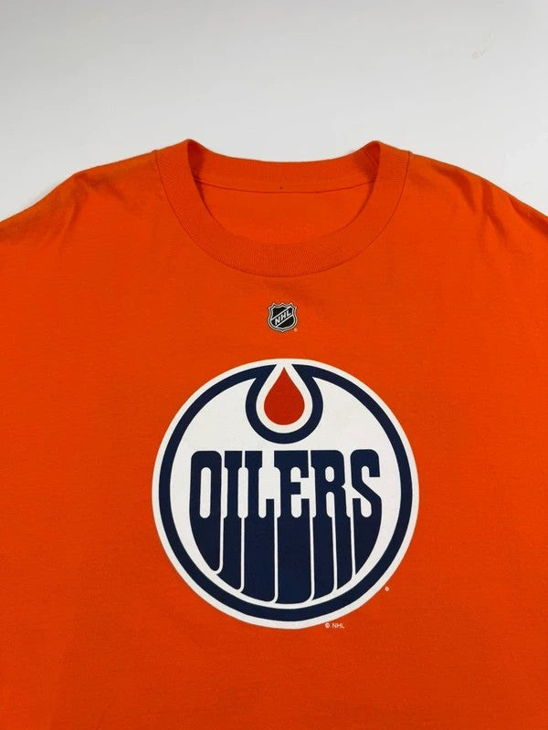 Vintage Reebok NHL Oilers T-Shirt – Orange, size XL – photo 3