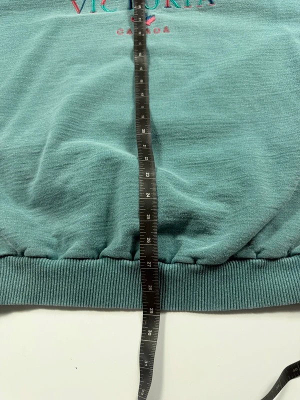 Vintage Victoria Canada Sweatshirt – Turquoise, size L – photo 7