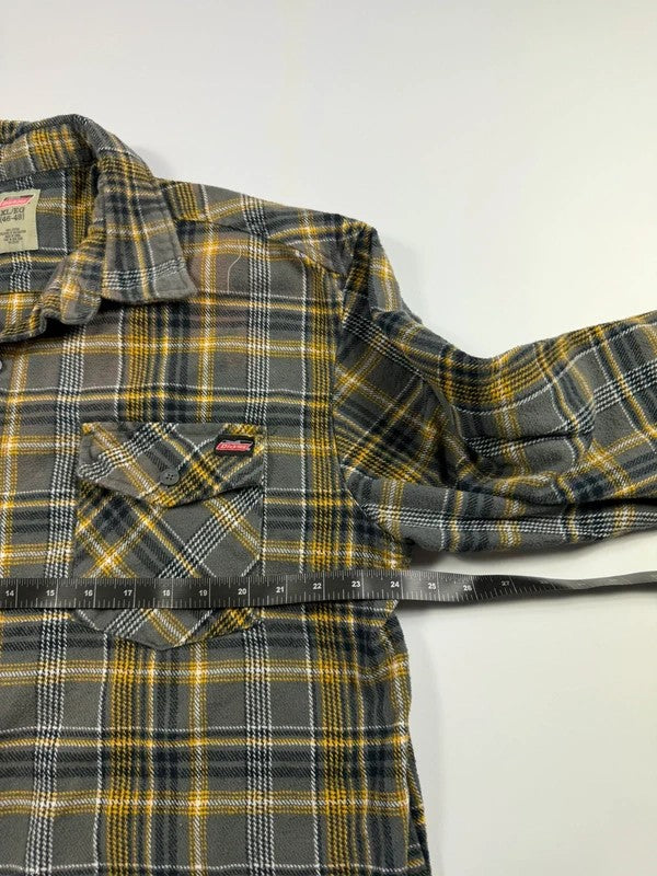Vintage Dickies Heavyweight Check Shirt – Grey, size XL – photo 6