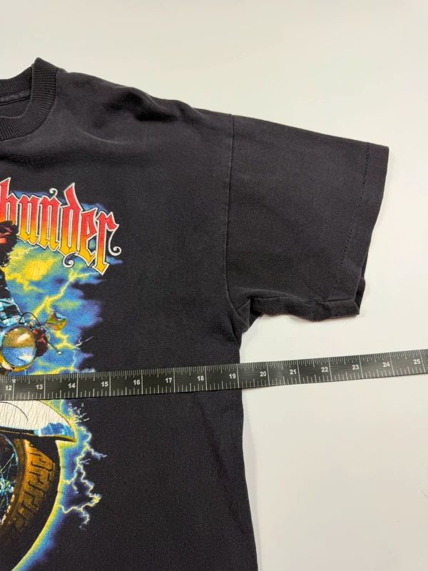 Vintage Harley Davidson Print T-shirt 1988 – Black, size M – photo 7