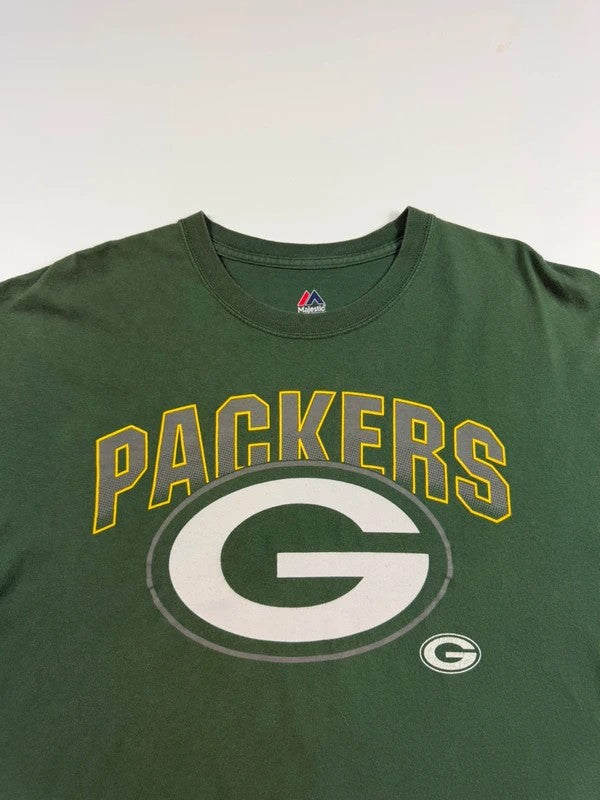 Vintage Majestic Green Bay Packers T-Shirt – Dark green, size L – photo 3