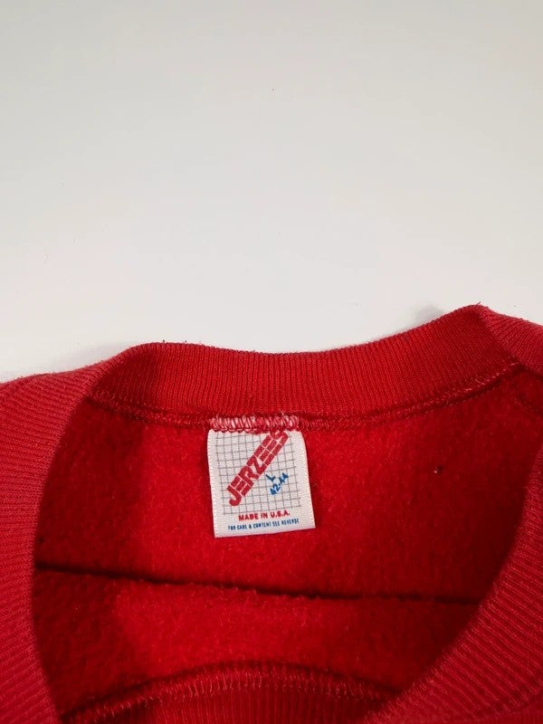 Vintage Jerzees Timberwolf Sweatshirt – Red, size L – photo 5