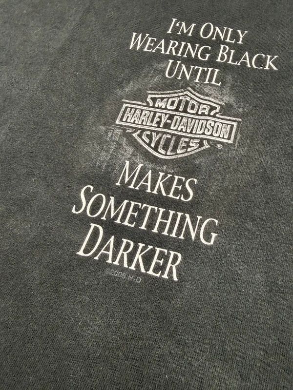 Vintage Harley Davidson Graphic Print T-Shirt – Black, size XL – photo 4