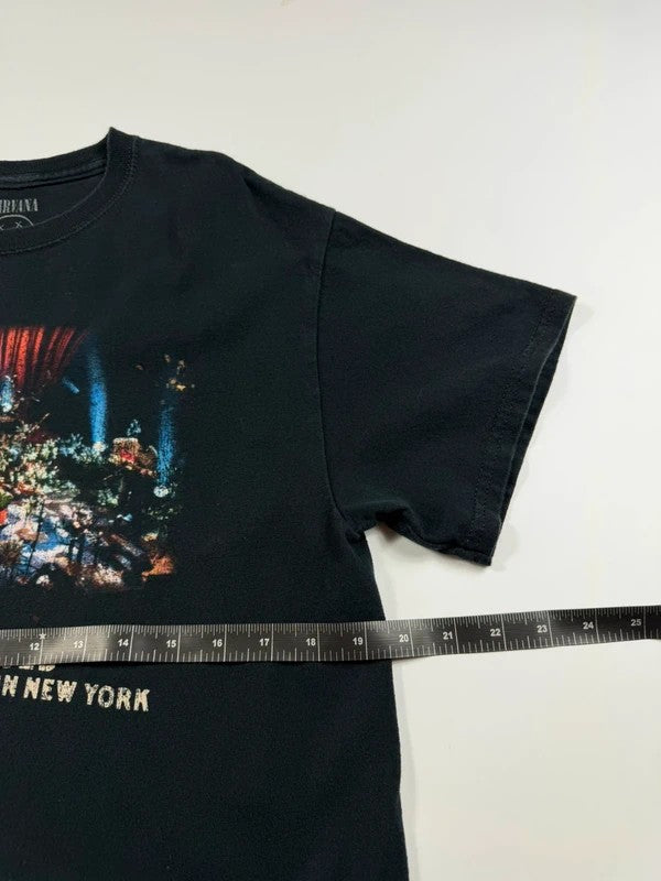 Vintage Nirvana Unplugged New York T-Shirt – Black, size M – photo 6