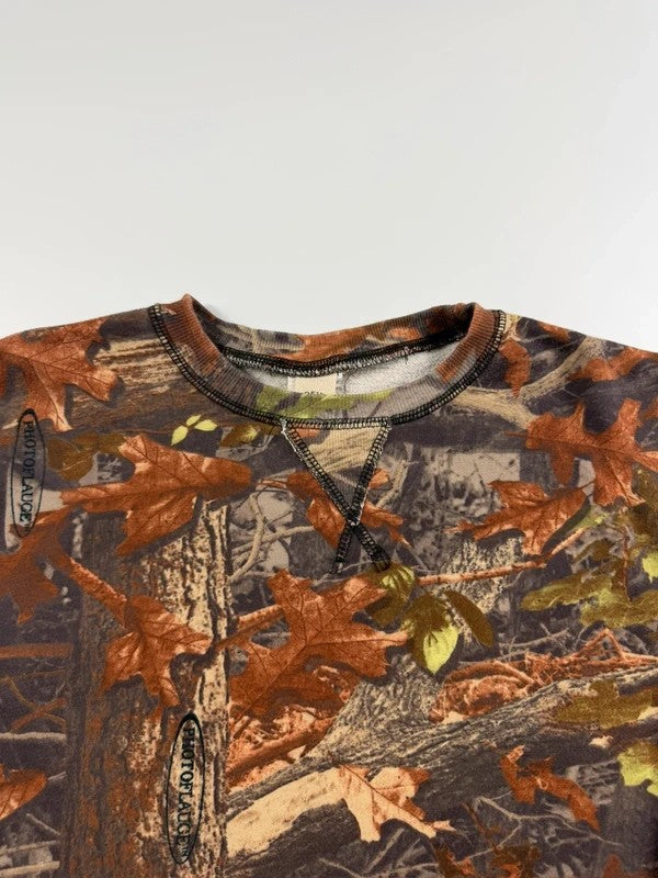 Vintage Brents Outdoors Camo Sweatshirt – Khaki, size S – photo 4