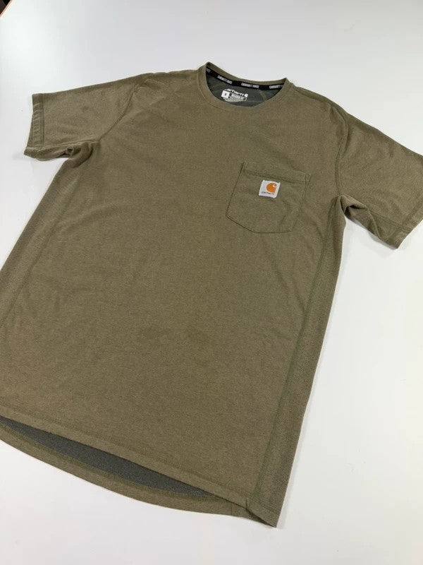 Vintage Carhartt Force Pocket Tee – Khaki, size M – photo 3