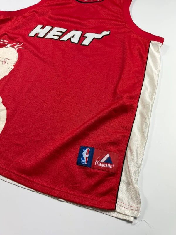 Vintage Majestic Miami Heat Jersey Vest – White, size 3XL – photo 4