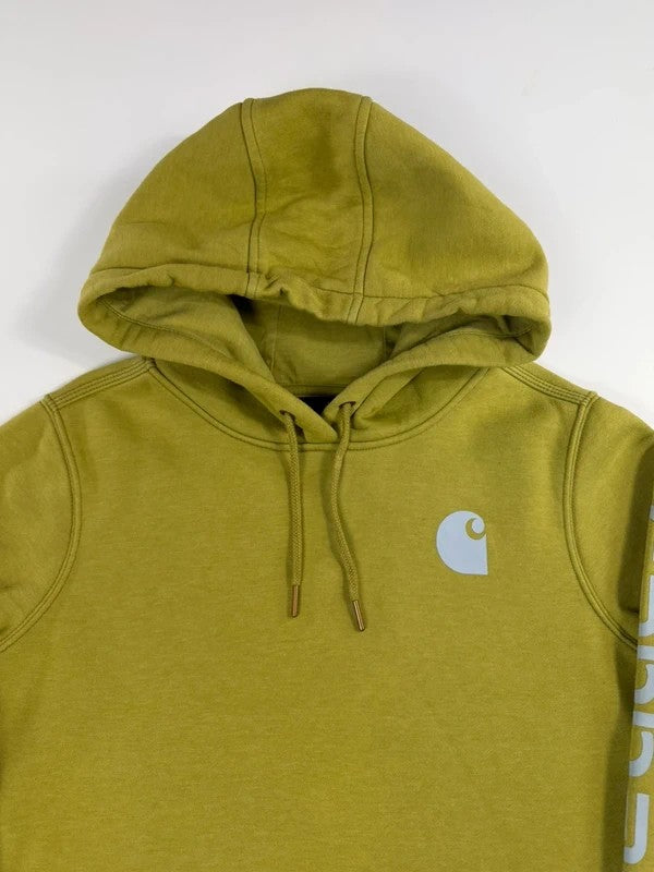 Vintage Carhartt Logo Print Hoodie – Green, size M – photo 4