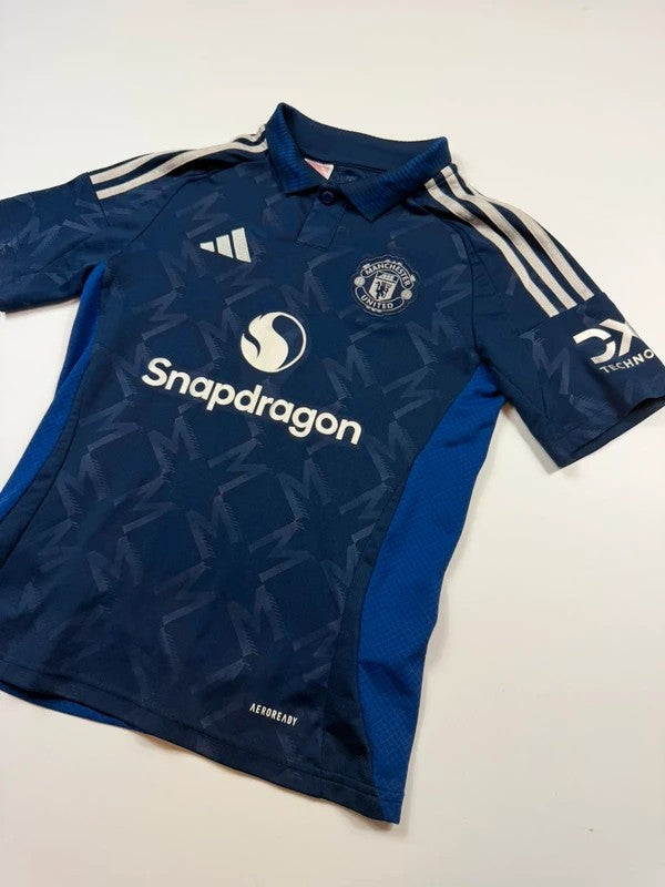Vintage Adidas Manchester United Football Shirth 2024/25 Youth – Navy, size M – photo 4