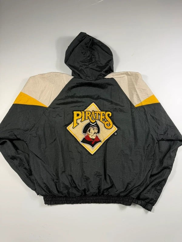 Vintage MLB Pirates Track Jacket – Black, size XL – photo 1