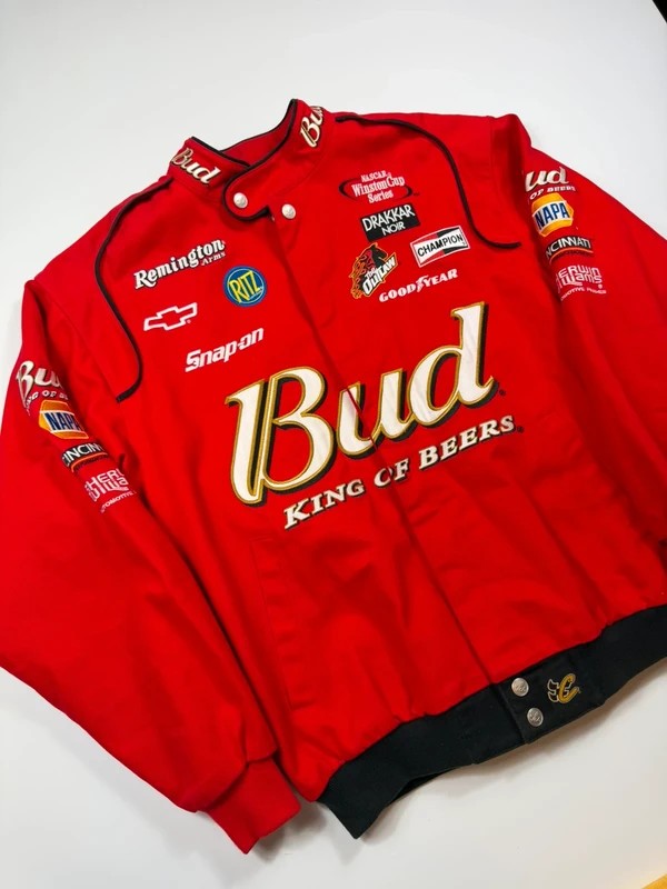 Vintage Chase Authentics Drivers Line Racing Jacket – Red, size M – photo 4