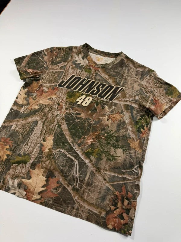 Vintage Nascar Realtree Racing T-Shirt – Khaki, size L – photo 4