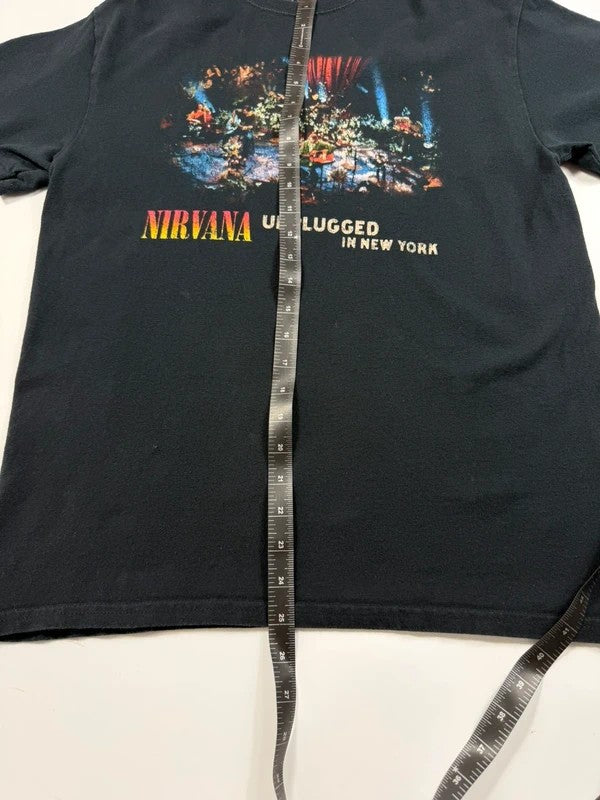Vintage Nirvana Unplugged New York T-Shirt – Black, size M – photo 7