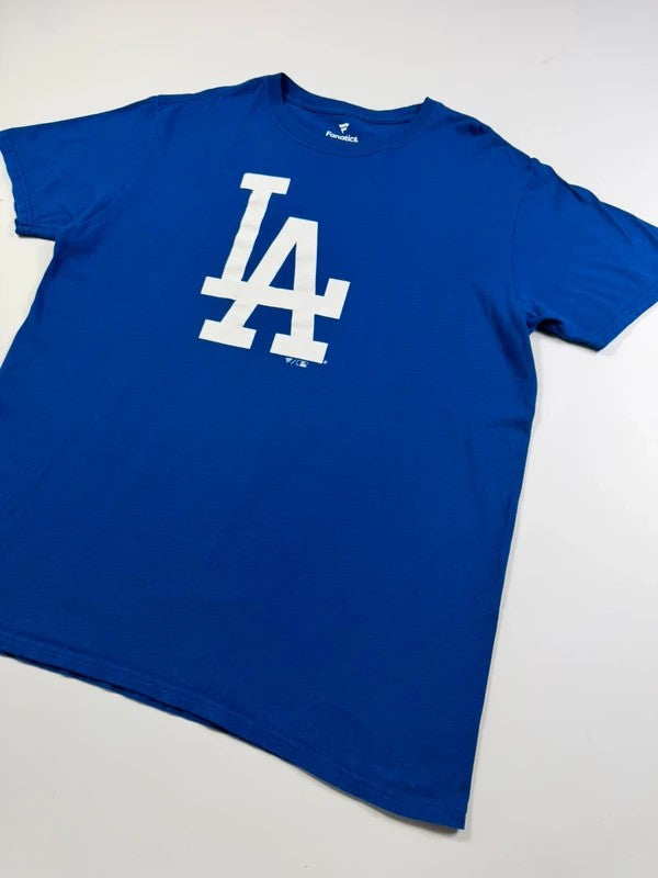 Vintage Fanatics LA Dodgers T-shirt – Blue, size L – photo 3