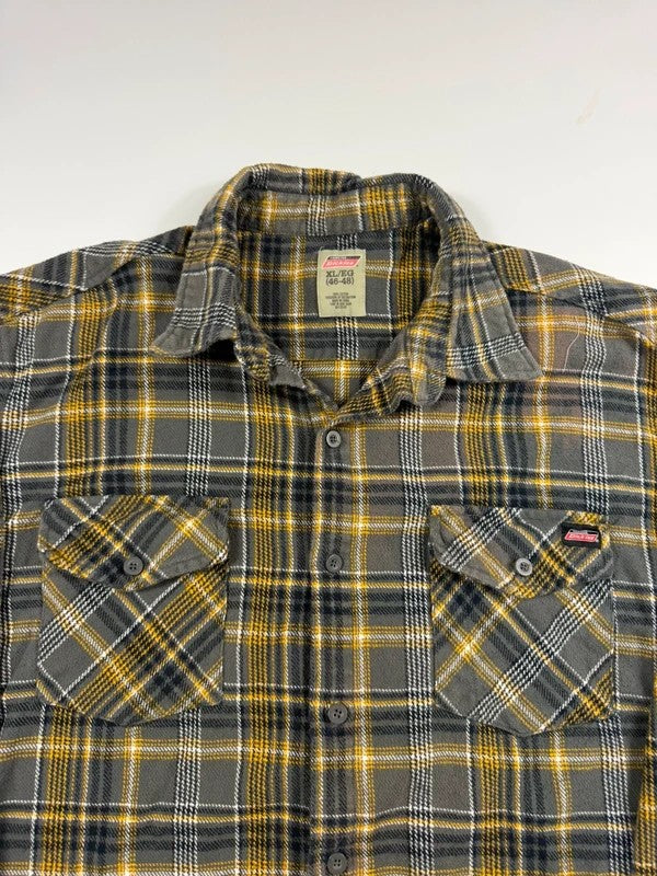 Vintage Dickies Heavyweight Check Shirt – Grey, size XL – photo 4
