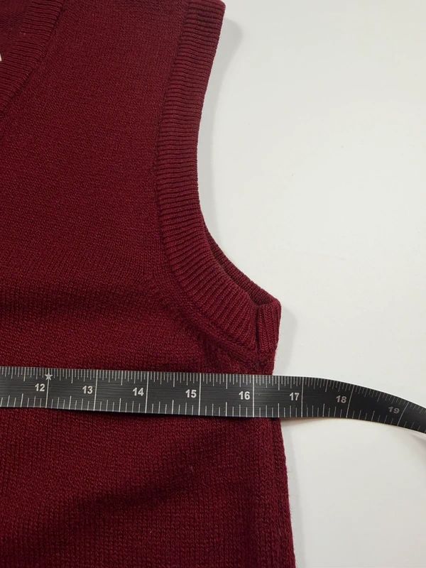 Vintage Pendleton Sleeveless Jumper – Burgundy, size M – photo 6
