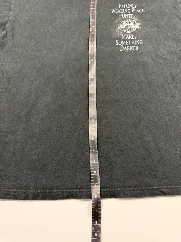 Vintage Harley Davidson Graphic Print T-Shirt – Black, size XL – photo 9