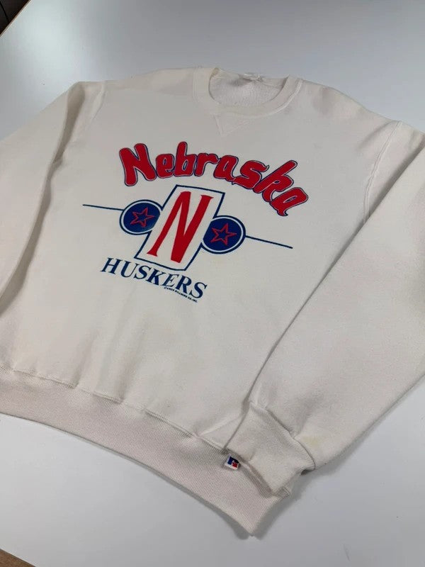 Vintage Americas Choice Nebraska Sweatshirt – White, size L – photo 3