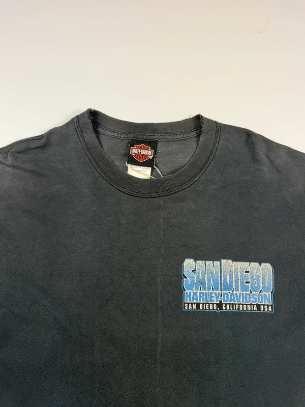 Vintage Harley Davidson San Diego T-shirt – Grey, size L – photo 4