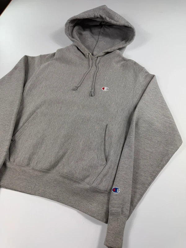 Vintage Champion Reverse Weave Hoodie – Grey, size S – photo 3