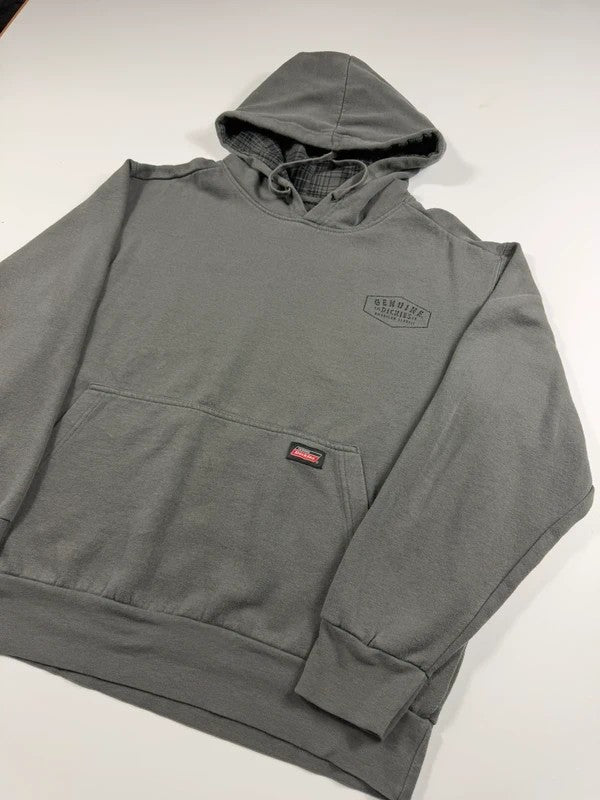 Vintage Dickies Workwear Grey Hoodie – Grey, size M – photo 3