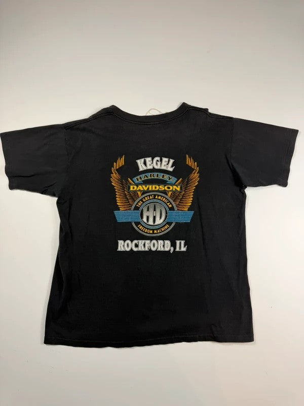 Vintage Harley Davidson T-shirt 1995 – Black, size L – photo 2