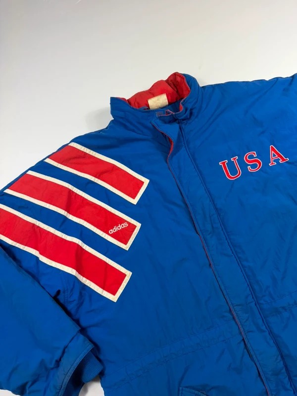 Vintage Adidas USA Coat – Red, size XL – photo 3