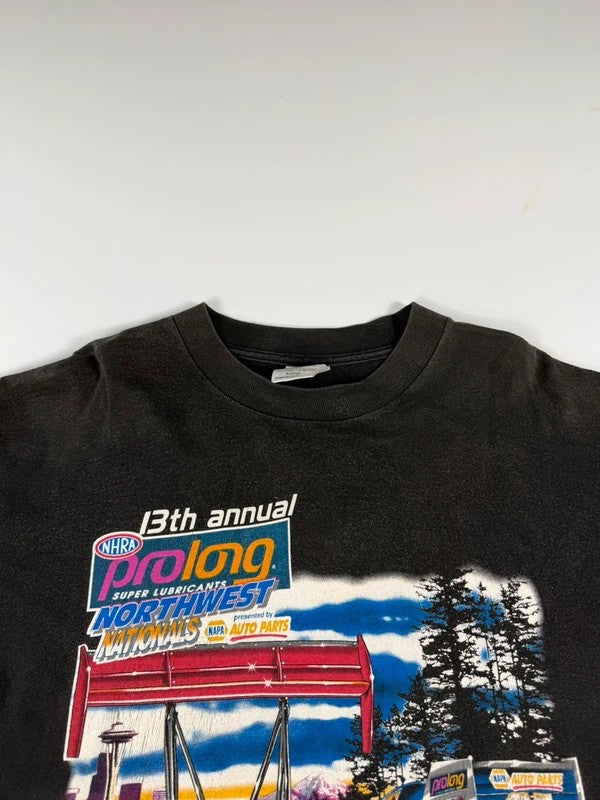 Vintage Tultex Racing T-Shirt – Black, size XL – photo 5