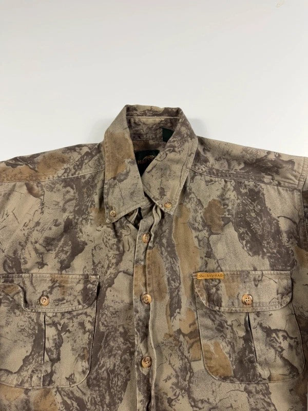 Vintage Natural Gear Camo Shirt – Khaki, size S – photo 4