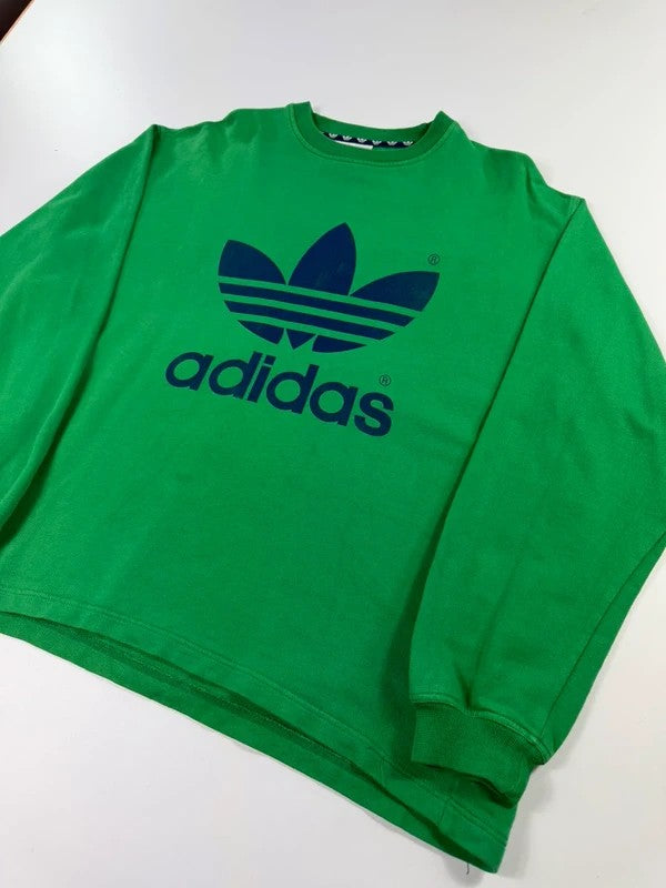 Vintage Adidas Print Sweatshirt – Green, size M – photo 3