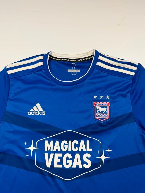 Vintage Adidas Ipswich Town Home Football Shirt – Blue, size M – photo 4