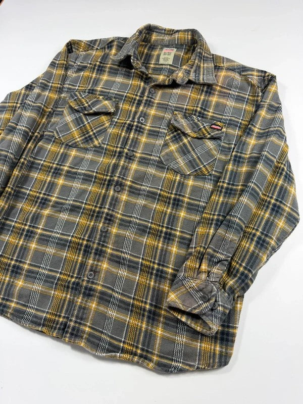 Vintage Dickies Heavyweight Check Shirt – Grey, size XL – photo 3