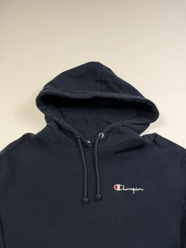 Vintage Champion Reverse Weave Hoodie – Navy, size M – photo 3