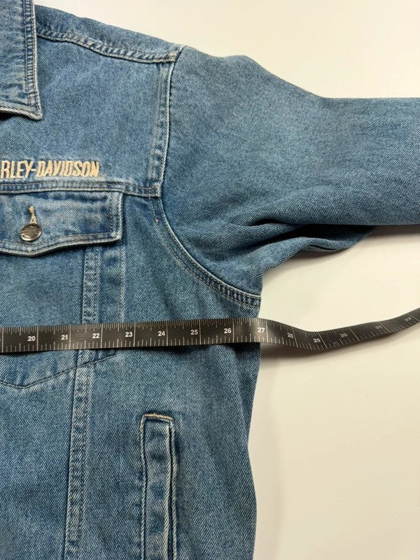 Vintage Harley Davidson Denim Jacket – Blue, size XL – photo 8