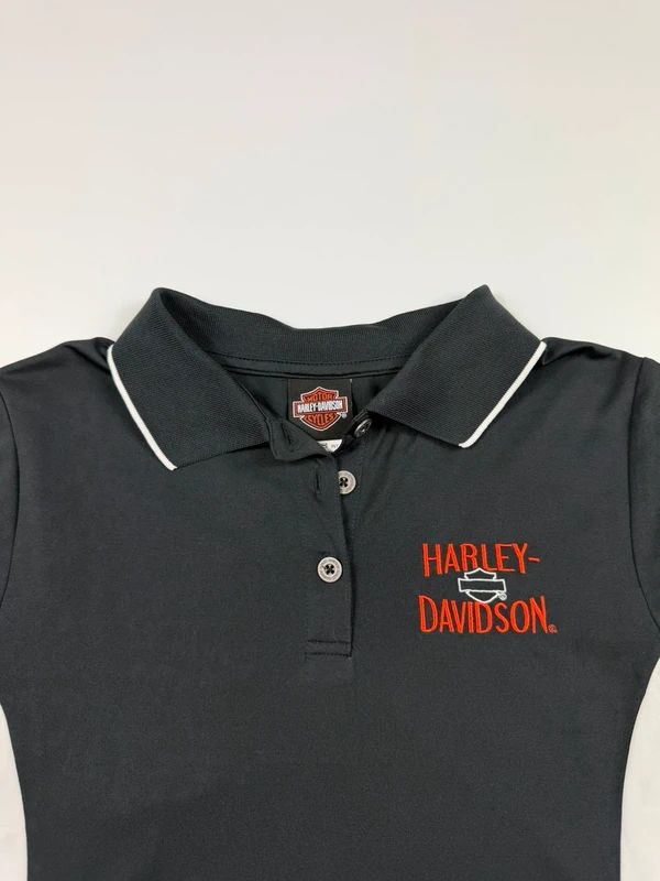 Vintage Harley Davidson Polo Shirt – Black, size M – photo 3