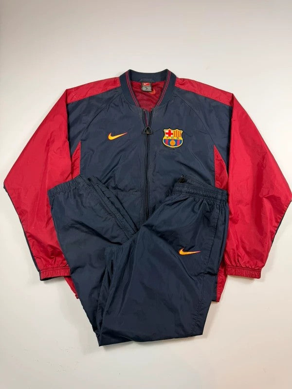 Vintage Nike Barcelona 1998-2000 Football Tracksuit