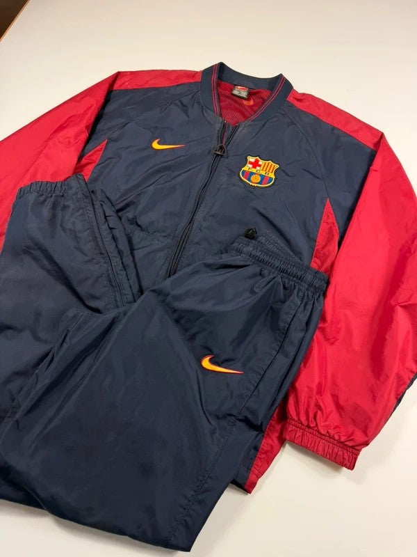 Vintage Nike Barcelona 1998-2000 Football Tracksuit – Navy, size S – photo 4