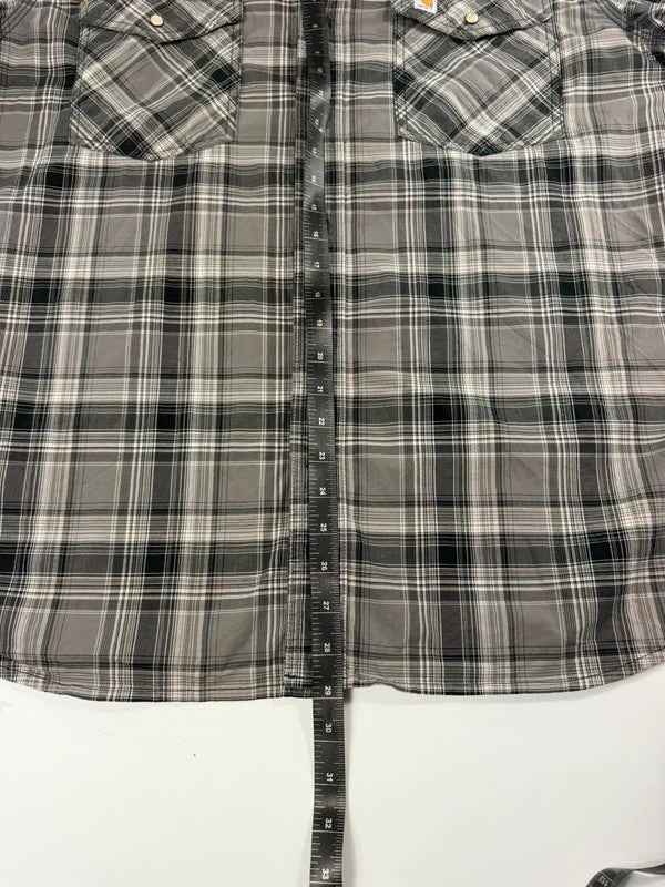 Vintage Carhartt Check Workwear Shirt – Grey, size XL – photo 7