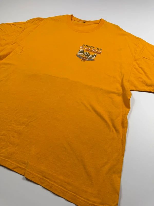 Vintage Harley Davidson Graphic Print T-Shirt – Orange, size XL – photo 3