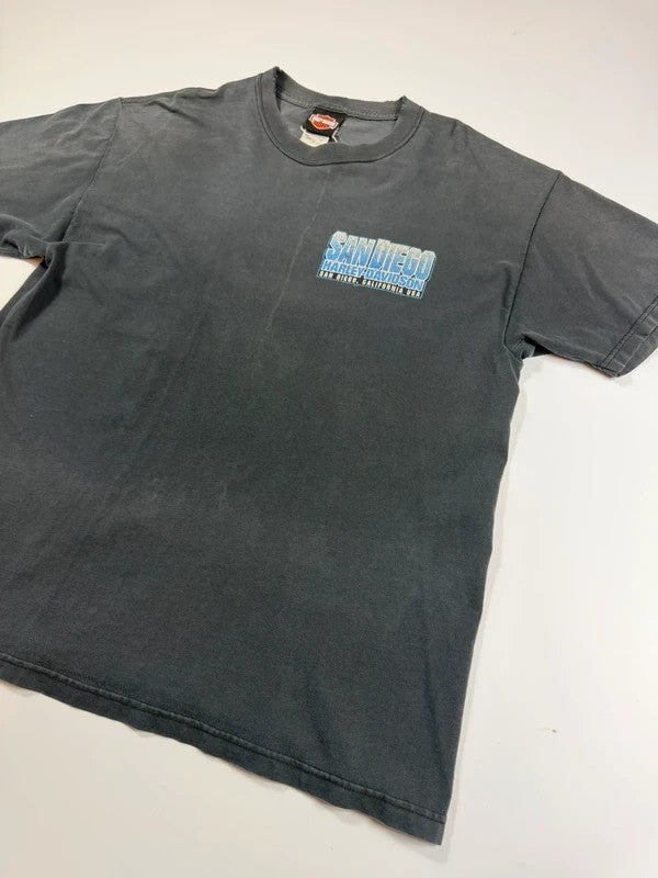 Vintage Harley Davidson San Diego T-shirt – Grey, size L – photo 3