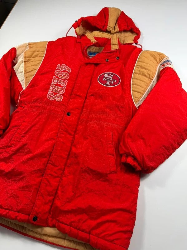 Vintage San Francisco 49ers NFL Coat – Red, size M – photo 3