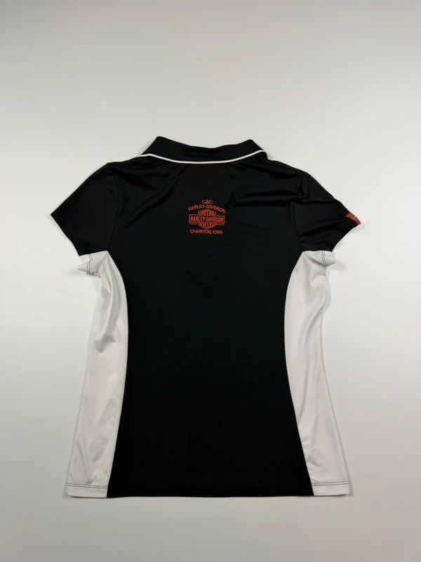 Vintage Harley Davidson Polo Shirt – Black, size M – photo 2