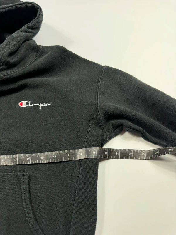 Vintage Champion Reverse Weave Hoodie – Black, size M – photo 7