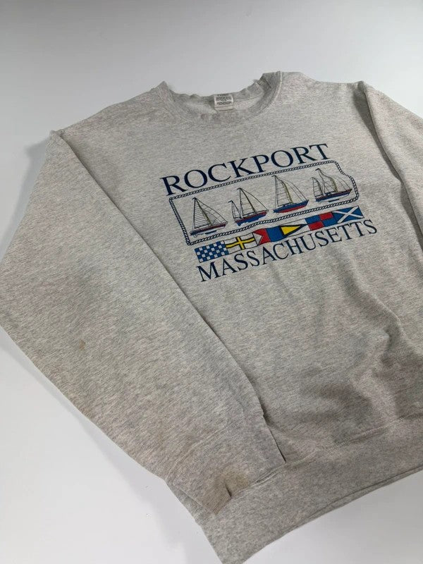 Vintage Gildan Rockport Sweatshirt – Grey, size L – photo 3