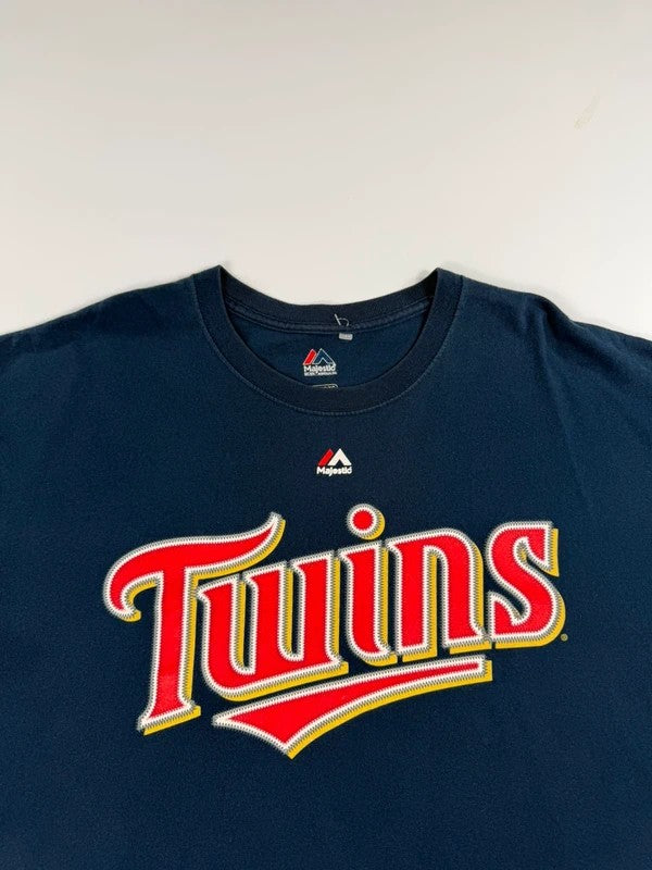 Vintage Majestic Minnesota Twins T-Shirt – Navy, size XL – photo 3