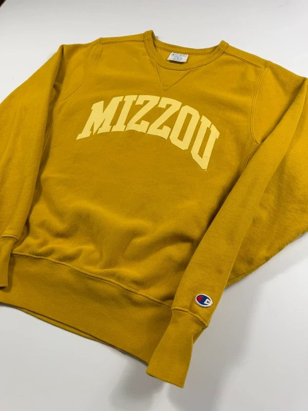 Vintage Champion Reverse Weave Sweatshirt – Yellow, size S – photo 3