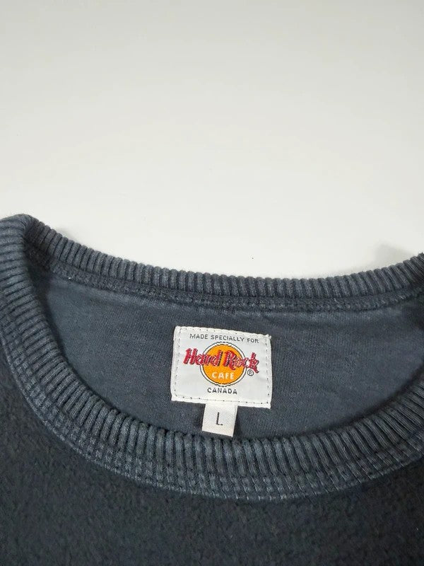 Vintage Hard Rock Cafe Fleece Sweatshirt – Navy, size L – photo 5