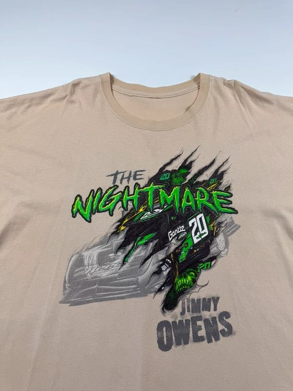 Vintage Gildan Nascar Graphic Print T-Shirt – Beige, size 2XL – photo 3