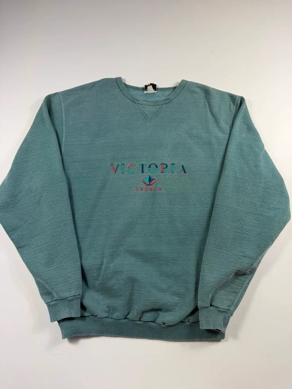 Vintage Victoria Canada Sweatshirt – Turquoise, size L